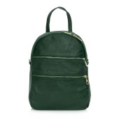 Rucsac dama din piele naturala DiAmanti Sarche Verde Închis